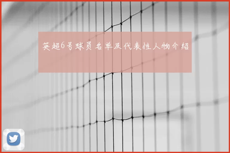 英超6号球员名单及代表性人物介绍