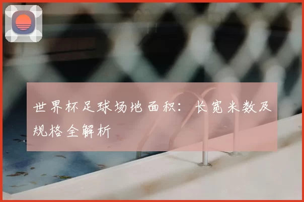 世界杯足球场地面积：长宽米数及规格全解析