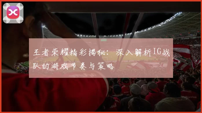 王者荣耀精彩揭秘:深入解析IG战队的游戏节奏与策略