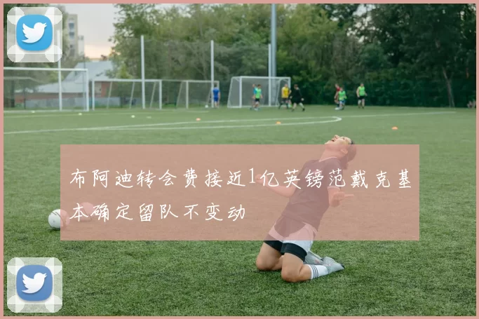布阿迪转会费接近1亿英镑范戴克基本确定留队不变动
